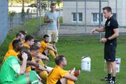Am Wochenende schaffte Wattwil Bunt nach den Pauseninstruktionen von Trainer Jan Rüeger die Wende. Im umgekehrten Fall der Pausenführung halfen die Worte zur Pause nicht. (Bild: Walter Züst)
