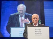 Bundesrat Johann Schneider-Ammann war bereits bei der ersten Austragung des Swiss Media Forum in Luzern dabei und kehrte vor seinem Rückzug aus der Landesregierung noch einmal zurück. (Bild: KEYSTONE/URS FLUEELER)