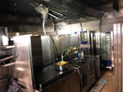 Am Donnerstagmorgen brannte es in der Kantinenküche der FHS St.Gallen. (Bild: Stadtpolizei St.Gallen)