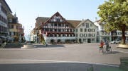 So könnte der Hauptplatz in Küssnacht dereinst aussehen. (Visualisierung: PD)