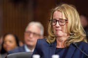 Emotionaler Moment: Christine Blasey Ford sagte gestern vor einem Senatsausschuss gegen Donald Trumps Kandidaten für den Supreme Court, Brett Kavanaugh, aus. (Bild: Win McNamee/EPA (Washington, 27. September 2018)
