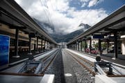 Norm-Perrondächer beim Bahnhof Engelberg. Bild: Corinne Glanzmann (25. August 2015)