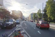 Die Luzernerstrasse im Zentrum von Kriens: Hier soll Tempo 30 gelten. (Bild: PD)