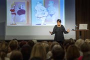 Wenn Selbstbild und Fremdbild nicht übereinstimmen: Sita Mazumder hielt die Gossauerinnen am Mittwoch dazu an, ihr Selbstbewusstsein zu stärken. (Bild: Michel Canonica)