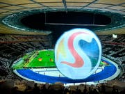 Favorit für die EM 2024: Deutschland mit dem Olympiastadion in Berlin (Bild: KEYSTONE/AP dpa/SOEREN STACHE)