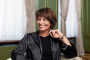 Mit ihrem Abgang endet eine Ära im Bundesrat: Doris Leuthard tritt nach zwölf Jahren in der Landesregierung zurück. (Bild: Alexandra Wey/Keystone (Bern, 30. April 2018))