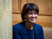 Die Presse hat sich in ihren Kommentaren zum Rücktritt von Doris Leuthard sehr positiv über ihren Instinkt für Mehrheiten geäussert. (Bild: KEYSTONE/ANTHONY ANEX)