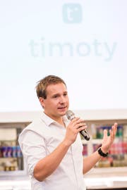 Philippe Nantermod gilt als eloquent und scheut kaum einmal die Rednerbühne. (Cyril Zingaro/Keystone; Lausanne, 2. Juli 2018)