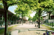 Eine erste Visualisierung zeigt, wie der Marktplatz schon bald aussehen könnte. (Visualisierung: PD)