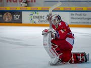 Steht gegen Bern zu oft auf verlorenem Posten: Lakers-Goalie Melvin Nyffeler (Bild: KEYSTONE/PATRICK B. KRAEMER)