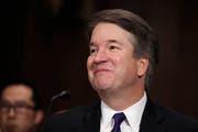 Der Richter-Kandidat Brett Kavanaugh während der Anhörung. (Bild: Keystone/Jim Bourge (Washington, 27. SEptember 2018))