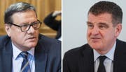 Tritt Peter Spuhler (rechts) für die SVP Thurgau in Roland Eberles Fussstapfen? (Bild: Keystone/Nana do Carmo)