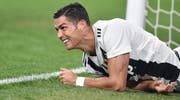 epa07049683 Juventus's Cristiano Ronaldo reacts during the Italian Serie A soccer match between Juventus FC vs Bologna FC at Allianz Stadium in Turin, Italy, 26 September 2018. EPA/DI MARCO
