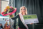 Weinfelden TG - Wahl der Apfelkönigin 2018/19. Die neue Apfelkönigin heisst Melanie Maurer aus Sulgen.