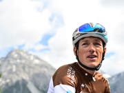 Mathias Frank im Dress seines französischen Teams AG2R während der diesjährigen Tour de Suisse (Bild: KEYSTONE/GIAN EHRENZELLER)