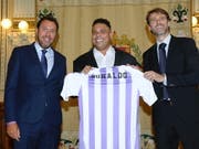 Ronaldo (Bildmitte) ist neu Mehrheits-Eigentümer bei Valladolid (Bild: KEYSTONE/EPA EFE/NACHO GALLEGO)