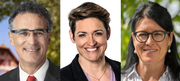 Stellen sich zur Wahl (von links): Hubert Schuler (SP), Claudia Benninger (FDP) und Renate Huwyler (CVP). (Bilder pd.)