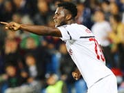Franck Kessie feiert seinen Treffer zum 1:0 (Bild: KEYSTONE/EPA ANSA/SERENA CAMPANINI)
