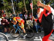 War auch in der «Hölle» nicht abzuhängen: Weltmeister Alejandro Valverde (Bild: KEYSTONE/EPA/DANIEL KOPATSCH)