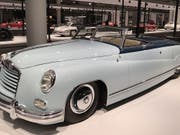 Der Isotta Fraschini von 1948 ist eines von mehr als hundert exklusiven Autos, die an der ersten Ausgabe der Grand Basel in museualem Ambiente präsentiert werden. (Bild: Martin Heutschi, Keystone-SDA)