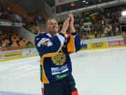 Petteri Nummelin (ex-Davos und Lugano) bei seinem Abschiedsspiel für Lugano in der Resega vor gut fünf Jahren (Bild: KEYSTONE/TI-PRESS/GABRIELE PUTZU)