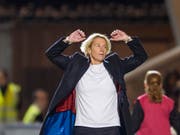Die nach der Qualifikations-Kampagne scheidende Nationaltrainerin Martina Voss-Tecklenburg muss mit der Schweiz in die Overtime (Bild: KEYSTONE/AP Images/IAN RUTHERFORD)