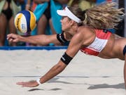 Anouk Vergé Dépré bildet mit Kerri Walsh vorübergehend ein Duo (Bild: KEYSTONE/PETER SCHNEIDER)
