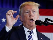 US-Präsident Donald Trump schickt einen Mahn-Tweet in Richtung Russland und Iran. (Bild: KEYSTONE/AP/PABLO MARTINEZ MONSIVAIS)