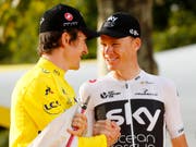 Verzichten auf die Weltmeisterschaften in Innsbruck: Chris Froome (rechts) und Geraint Thomas (links) (Bild: KEYSTONE/AP/LAURENT REBOURS)