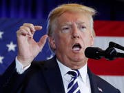 US-Präsident Donald Trump sichert Argentiniens Präsident Maurizio Macri die Unterstützung der USA im Kampf gegen die Finanzkrise zu. (Bild: KEYSTONE/AP/PABLO MARTINEZ MONSIVAIS)