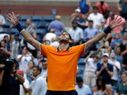 Juan Martin del Potro trotzte am US Open der Hitze und seinem Gegner John Isner und qualifizierte sich erneut für die Halbfinals (Bild: KEYSTONE/AP/CAROLYN KASTER)