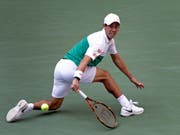 Kei Nishikori erreicht zum dritten Mal nach 2014 und 2016 die Halbfinals am US Open in New York (Bild: KEYSTONE/FR110666 AP/ADAM HUNGER)