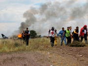 Die Fluggesellschaft Aeroméxico hat Konsequenzen aus einem Flugunfall gezogen und drei Piloten wegen Fehlverhaltens entlassen. (Bild: KEYSTONE/AP Red Cross Durango)