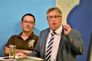 «Voreilig und zu teuer»: Die Volksvertreter Reto Gmür (SVP) und Luzi Schmid (CVP) wollen «keine tote Katze im Sack».