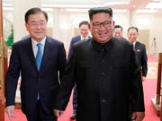 Der Termin für ein weiteres Gipfeltreffen zwischen den Staatsoberhäuptern Nord- und Südkoreas ist festgelegt worden. (Bild: KEYSTONE/AP South Korea Presidential Blue House via Yonhap)