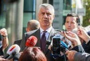   President Hashim Thaci of Kosovo yesterday in Brussels. Photo: Stephanie Lecocq / EPO (Brussels, 7 September 2018) 