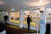 Bedarf noch viel Abklärungsarbeit: eine mögliche Teilprivatisierung der Postfinance. (Bild: Andy Müller/Keystone (Zug, 13. Mai 2009)