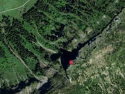 Im Gebiet Riseteflue im Entlebuch unterhalb der Blaue Tosse barg die Rega einen toten Wanderer. (Bild: search.ch)