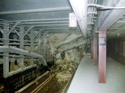 Rund 17 Jahre nach den Anschlägen auf das WTC in New York ist am Samstag eine zerstörte U-Bahn-Station wieder eröffnet worden. (Bild: KEYSTONE/NEW YORK CITY TRANSIT)
