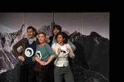 Urstimmen in «Heidis Keller»: Daniel Koller, Rita Bänziger, Balz Aliesch, Tiziano Sarro. (Bild: Dieter Langhart)