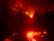 In Kalifornien brennen erneut die Wälder. (Bild: KEYSTONE/FR34727 AP/NOAH BERGER)