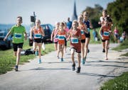 Die Schüler starteten beim Herderner Lauf in einer eigenen Kategorie. (Bild: Reto Martin)