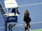 Serena Williams wird für ihre verbale Attacke auf Stuhlschiedrichter Carlos Ramos gebüsst (Bild: KEYSTONE/AP Invision/GREG ALLEN)