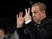 Auch alle Anweisungen von Coach Greg Ireland nützen Lugano nicht (Bild: KEYSTONE/ENNIO LEANZA)