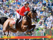 Das Schweizer Team um Steve Guerdat (im Bild) musste sich am CSIO Calgary mit dem 8. Rang begnügen (Bild: KEYSTONE/LAURENT GILLIERON)
