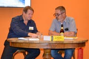 Hanspeter Müller-Dossaart (links) war bei Ruedi Bomatter zu Gast. (Bild: Georg Epp, Altdorf, 7. September 2018)