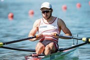 Der Luzerner Leichtsgewichts-Ruderer Michael Schmid überzeugt zum WM-Start. (Bild: Alexandra Wey/Keystone (Luzern, 13. Juni 2018))