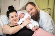Happy family: Blerta and Lokman Memedovski with daughter Bera. (Image: Ralph Ribi)