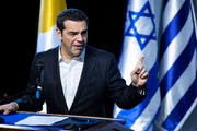 Der griechische Ministerpräsident Alexis Tsipras. (Bild: EPA/JIM HOLLANDER, 20.12.2018)