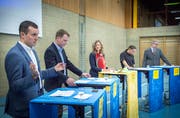 Moritz Eggenberger, Roman Pulfer, Barbara Küchler (Moderation), Markus Kuhn, Andreas Gäumann.